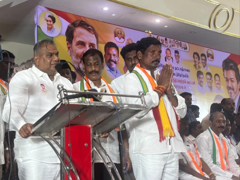 தட்டாஞ்சாவடி இடைத்தேர்தல் பொதுக்கூட்டத்தில் புஸ்ஸி N. ஆனந்த்