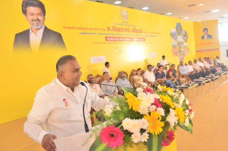 கோவையில் “வெற்றித் தமிழகம்” மண்டல மாநாடு: வடகிழக்குப் பருவமழை முன்னேற்பாடுகள் குறித்து அமைச்சர் புஸ்ஸி என். ஆனந்த் ஆய்வு
